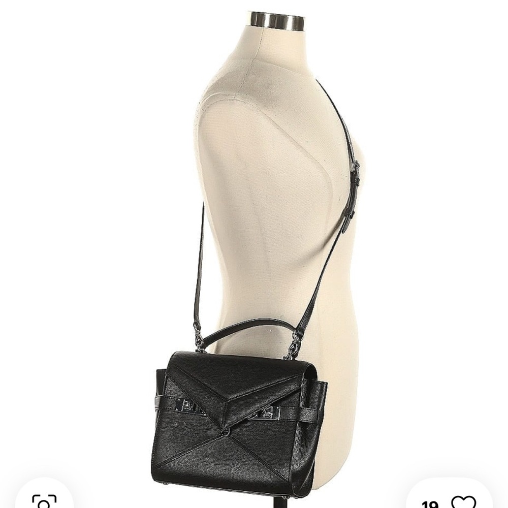 Henri Bendel  black uptown small satchel nwt